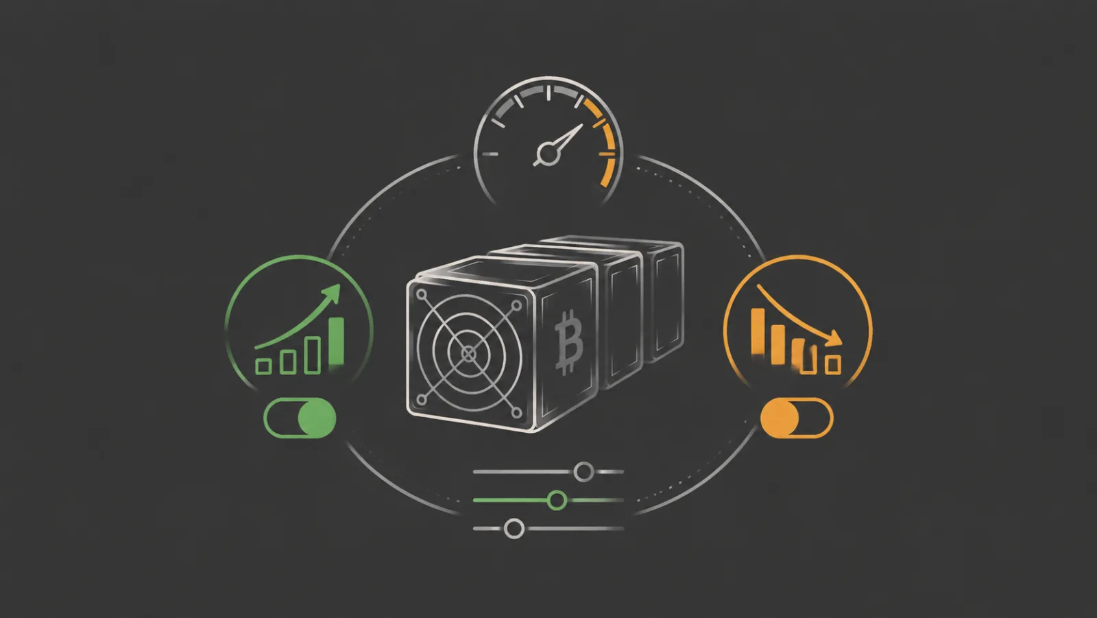 Batch overclock and underclock ASIC miners