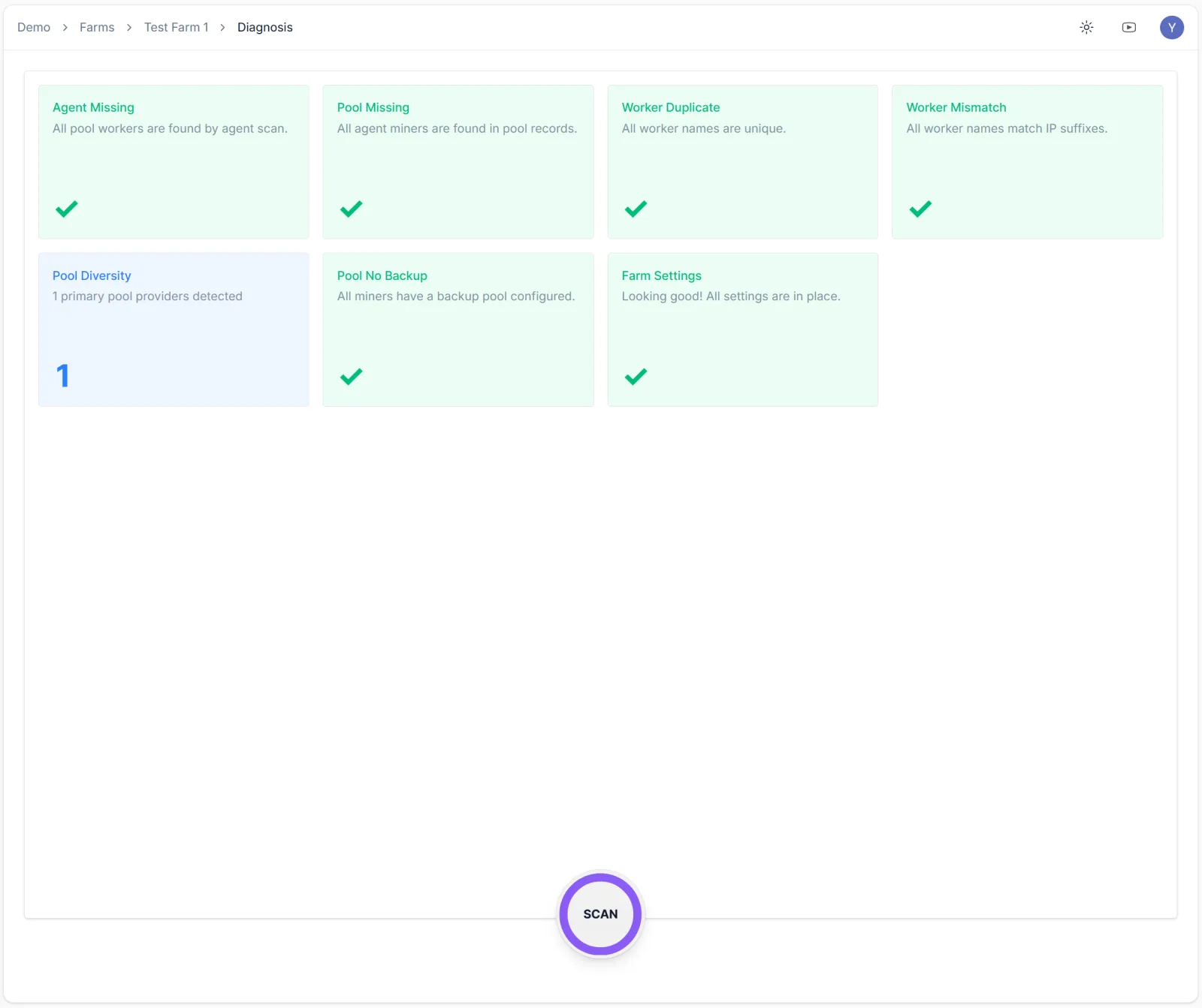 Nonce Diagnosis one-click health check page